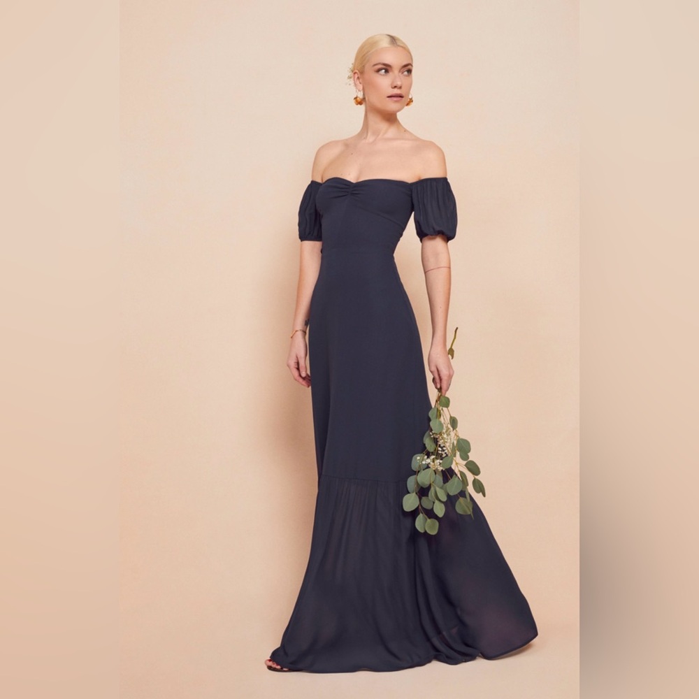 Reformation Farrow Navy Dress (NWT)